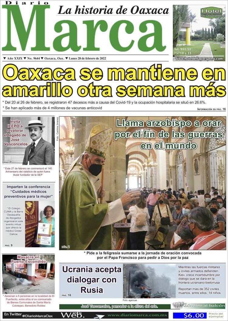 Portada de Diario Marca (Mexique)