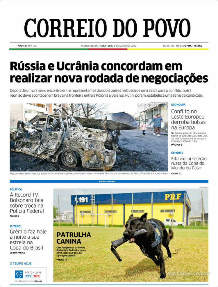 Portada de Correio Do Povo (Brasil)