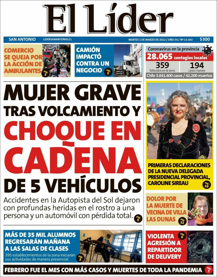 Portada de Lider de San Antonio (Chile)