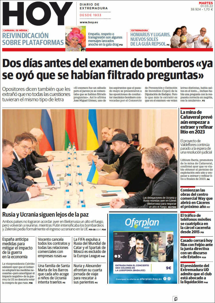 Portada de Hoy - Badajoz (Espagne)