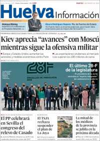 Portada de Huelva Información (España)