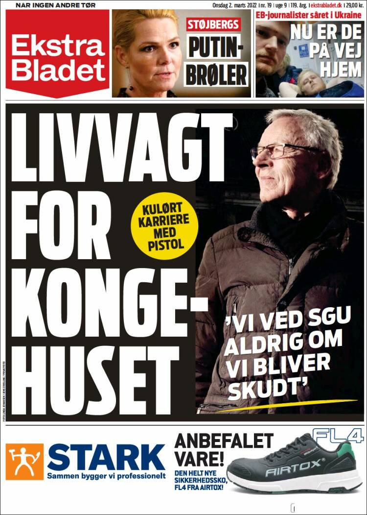 Portada de Ekstra Bladet (Danemark)
