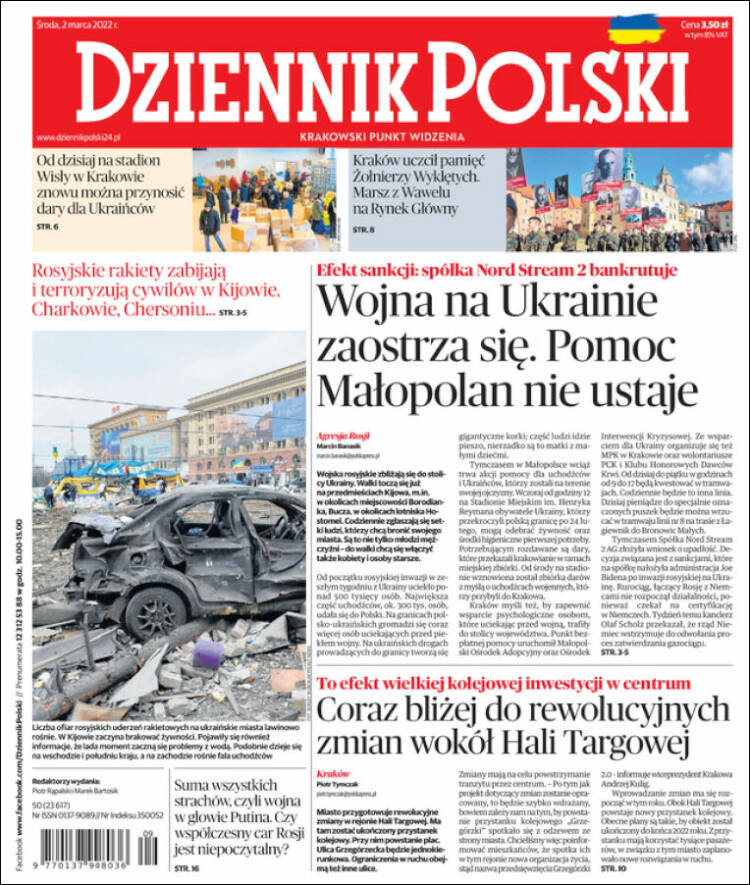 Portada de Dziennik (Pologne)