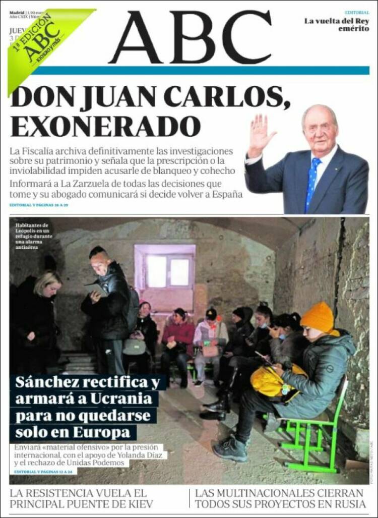 Portada de ABC (Espa&ntilde;a)
