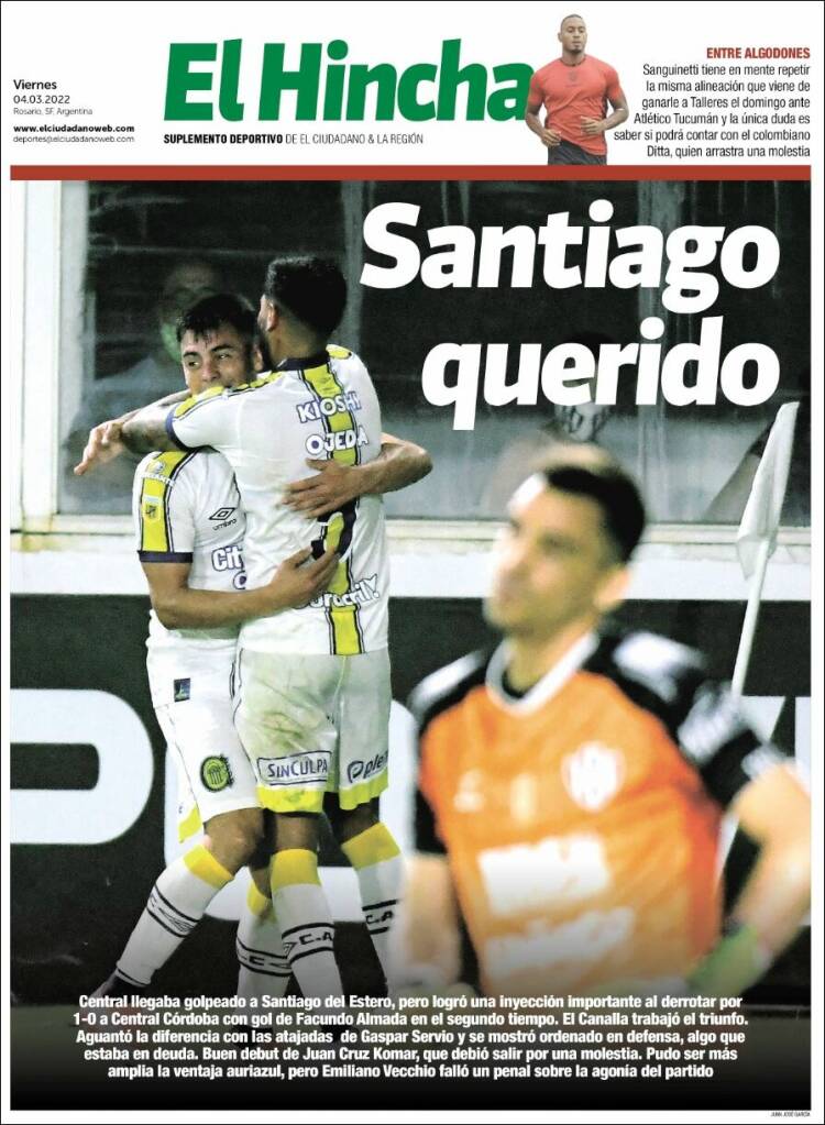 Portada de El Hincha (Argentina)