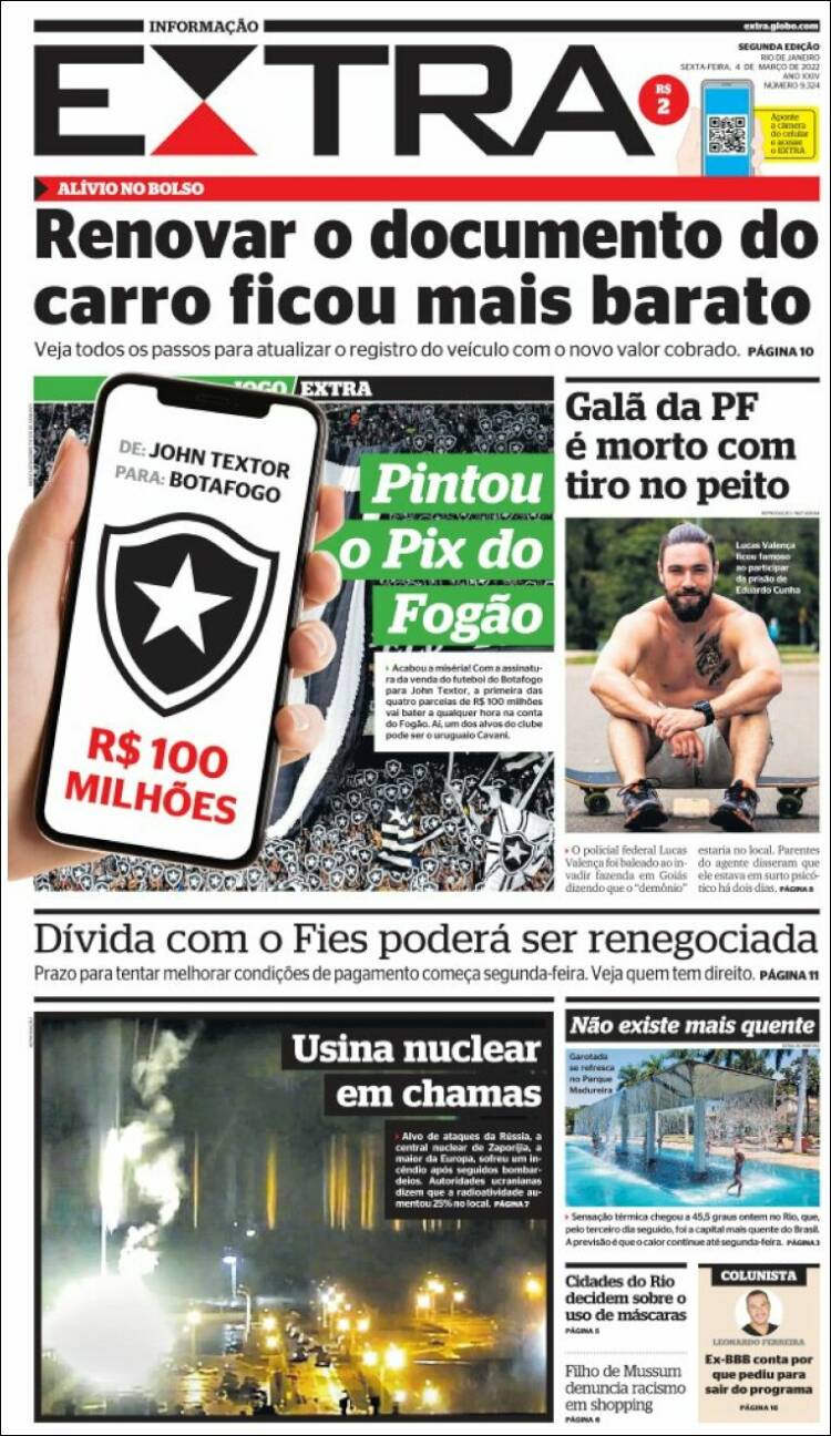 Portada de Extra (Brasil)