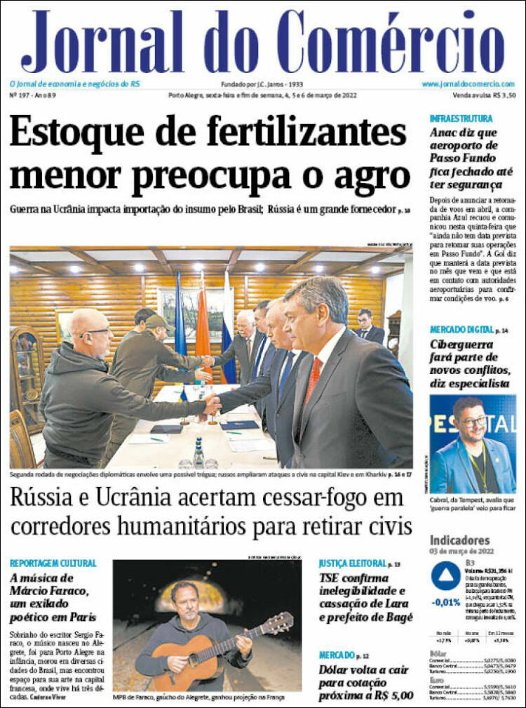 Portada de Jornal do Comércio (Brasil)