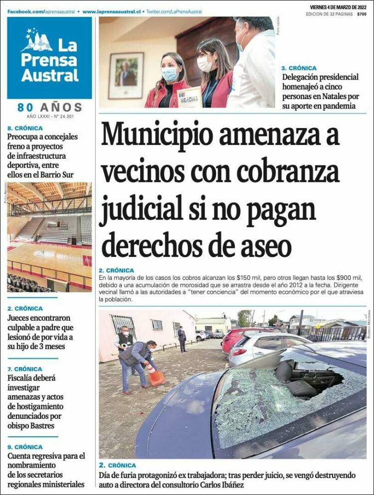 Portada de El Magallanes (Chile)