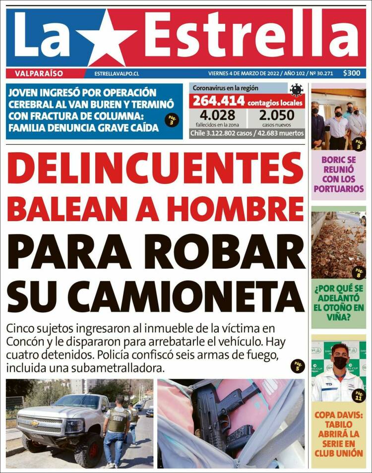 Portada de Estrella de Valparaiso (Chile)