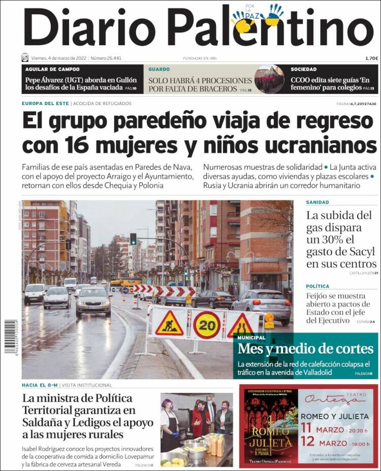 Portada de Diario Palentino (España)