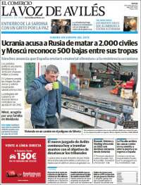 Portada de El Comercio - Avilés (España)