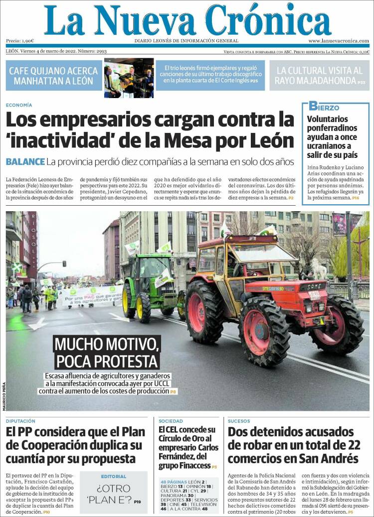 Portada de La Nueva Crónica (España)