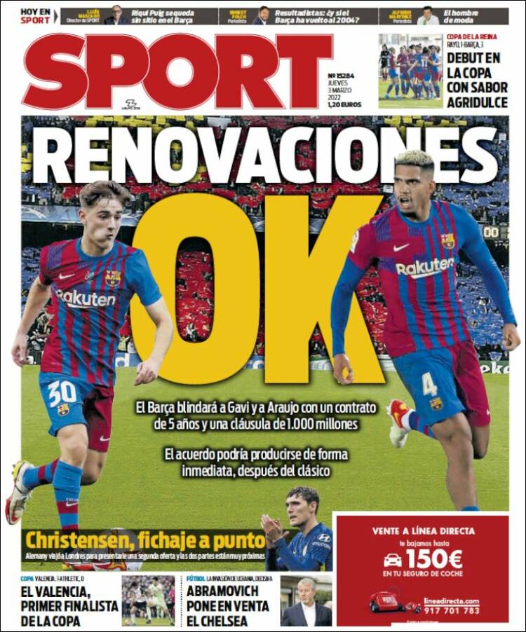 Portada de Sport (España)