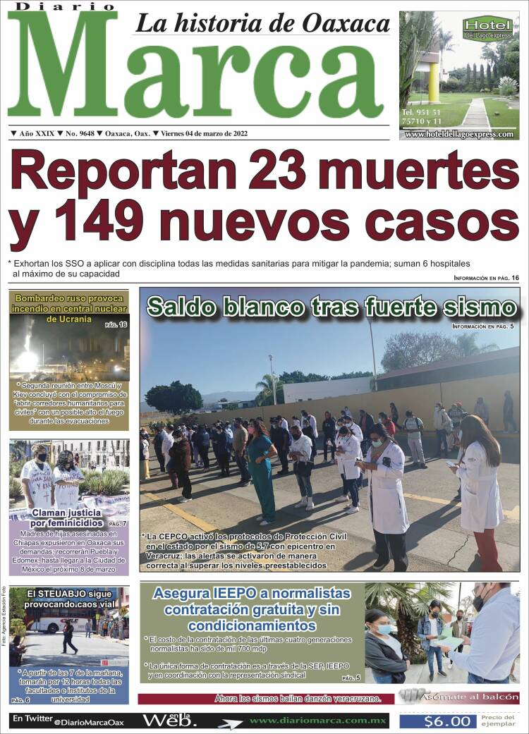 Portada de Diario Marca (M&eacute;xico)