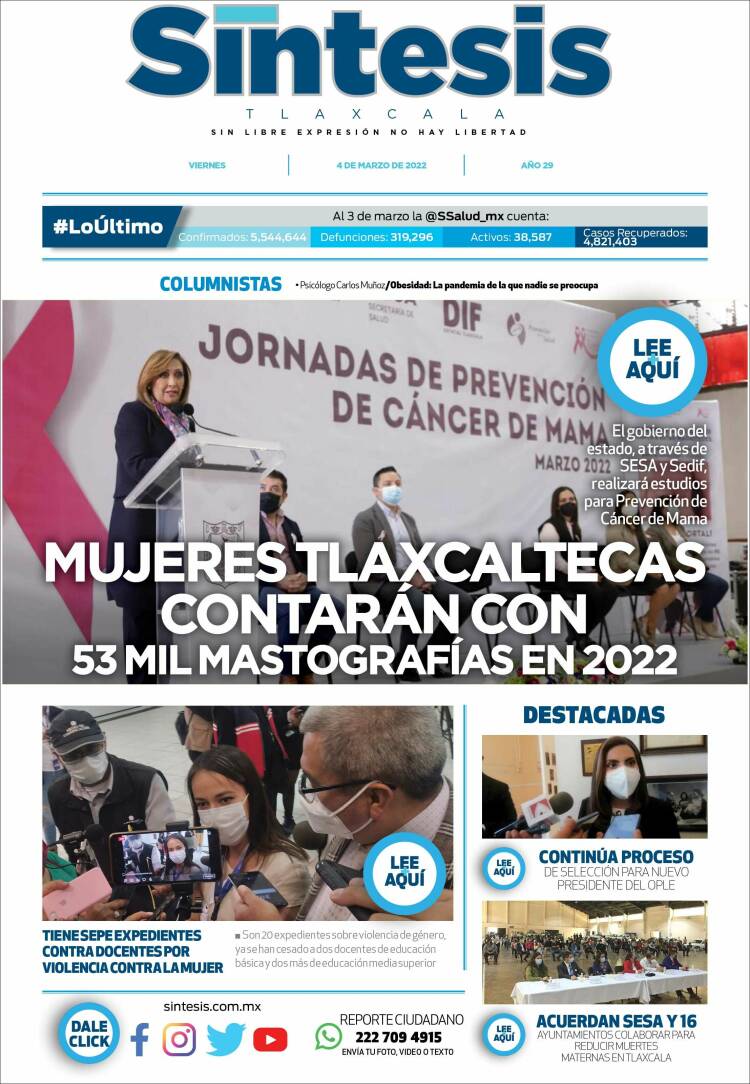 Portada de Síntesis de Tlaxcala (M&eacute;xico)