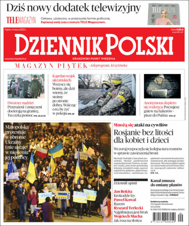 Portada de Dziennik (Polonia)