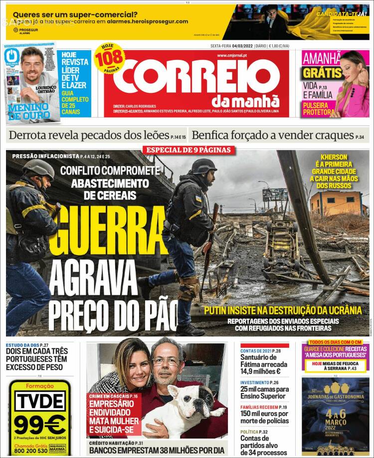 Portada de Correio da Manhã (Portugal)