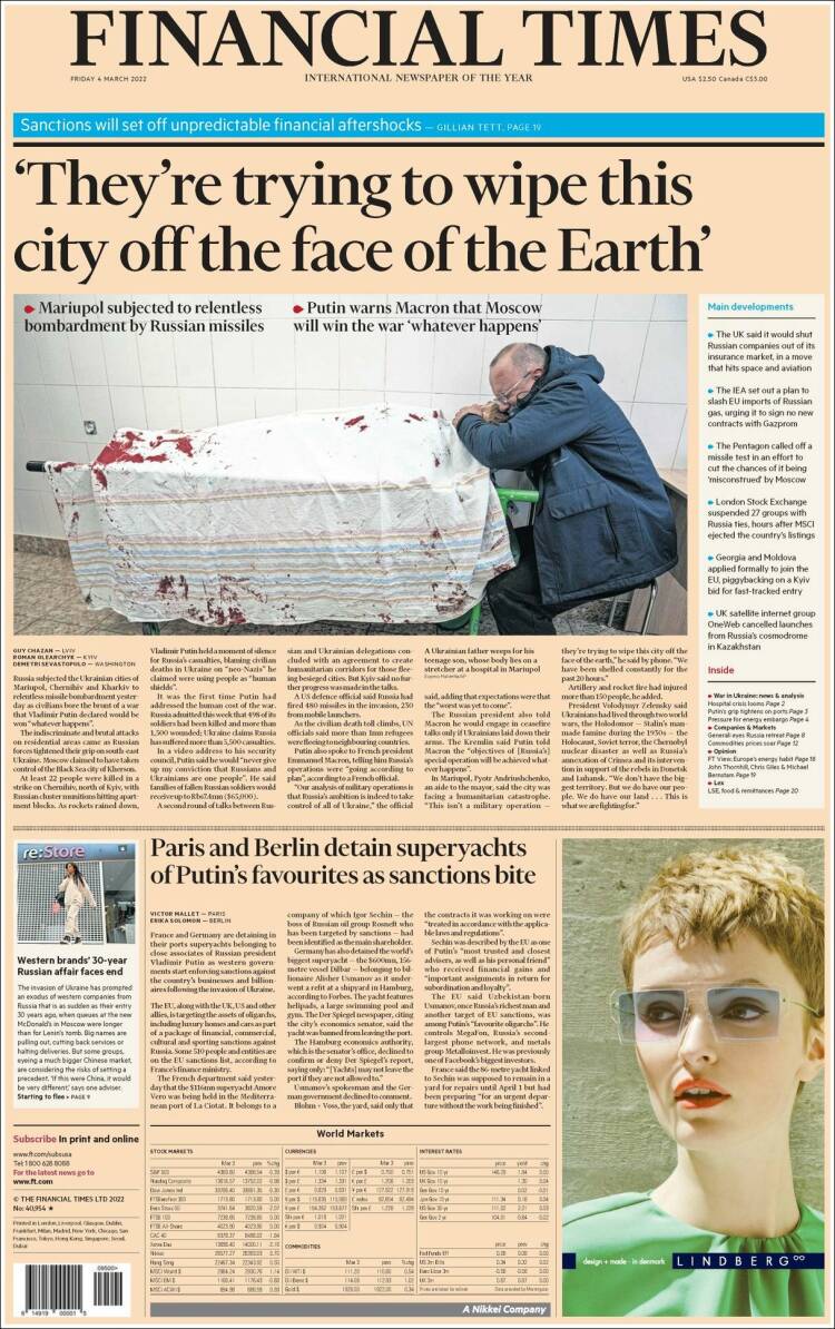 Portada de Financial Times - USA (USA)