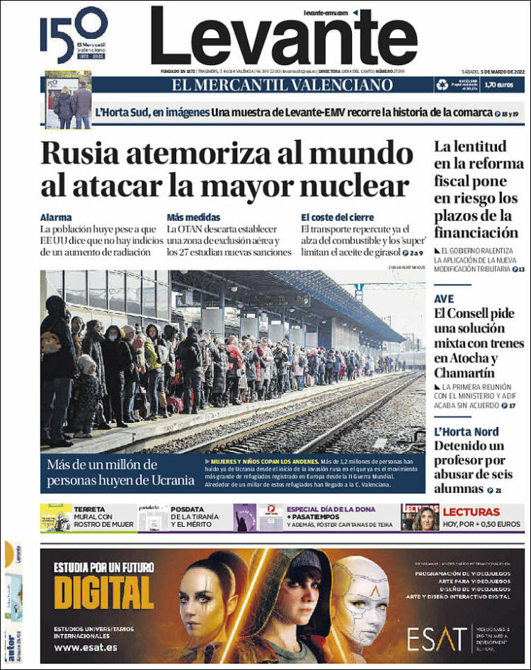 Portada de Levante (Espa&ntilde;a)