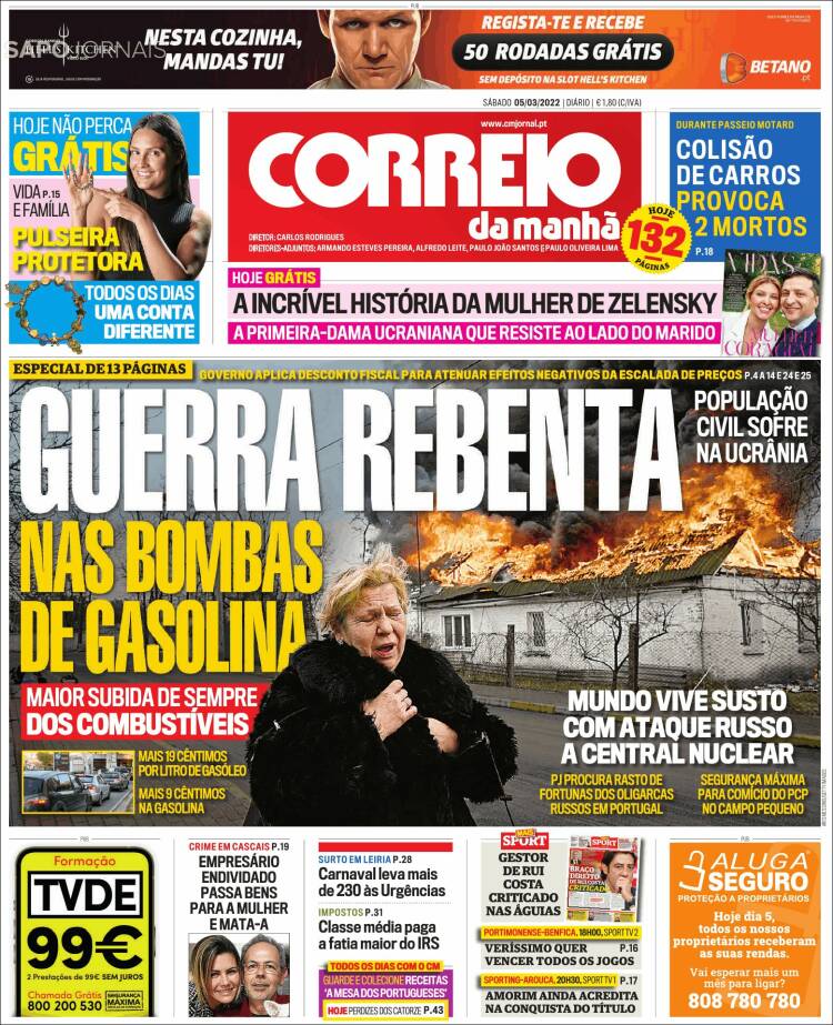 Portada de Correio da Manhã (Portugal)