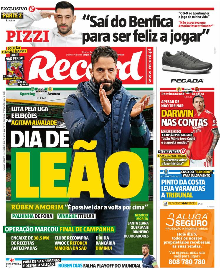 Portada de Record (Portugal)