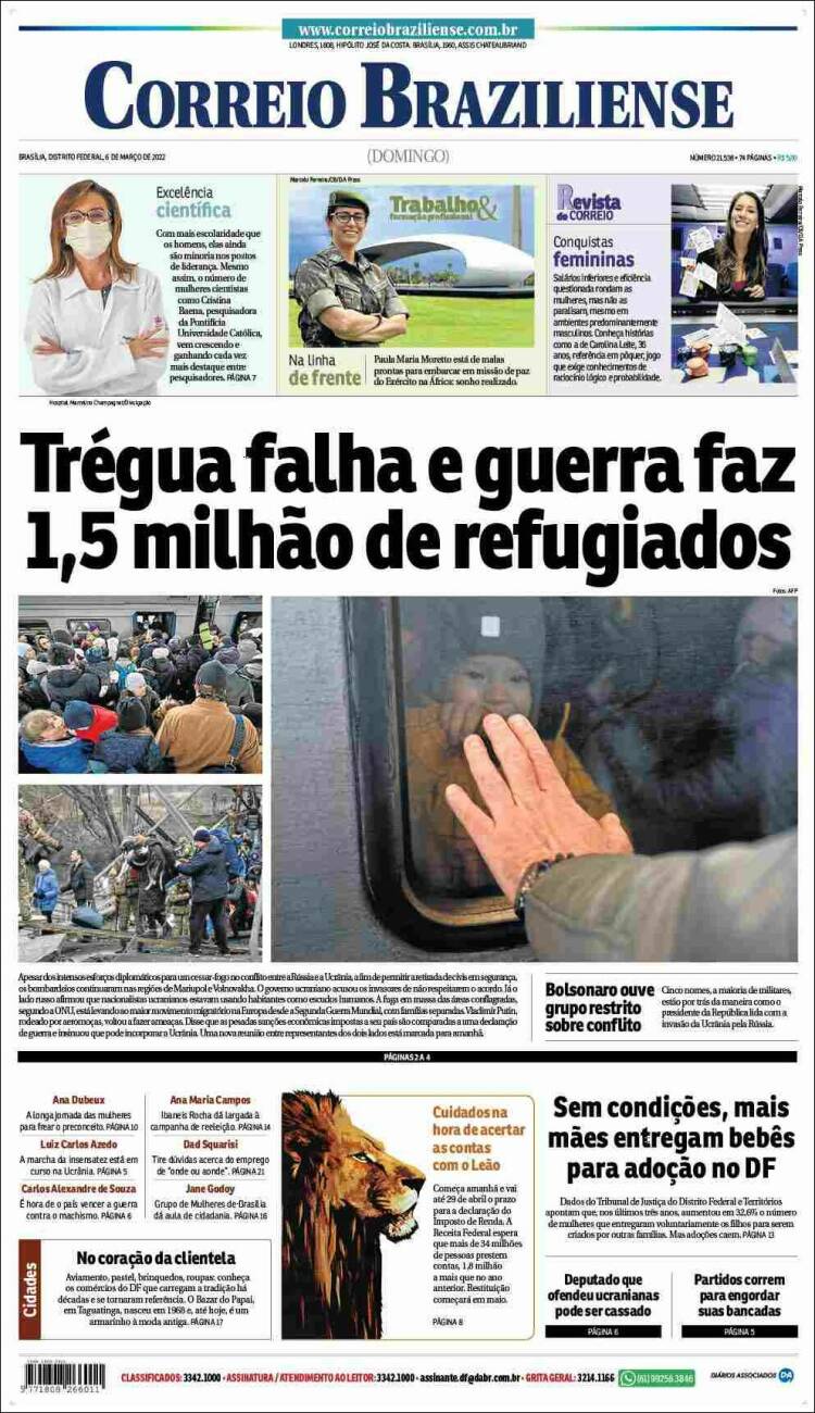 Portada de Correio Braziliense (Brasil)