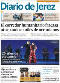 Portada de Diario de Jerez (España)