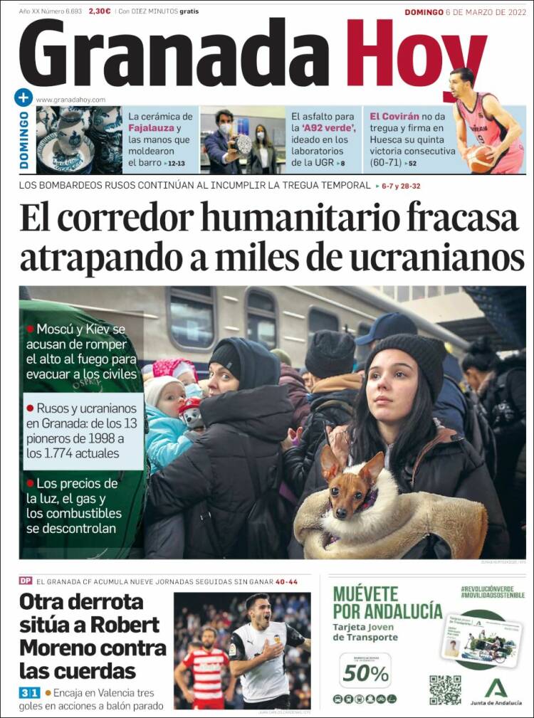 Portada de Granada Hoy (España)