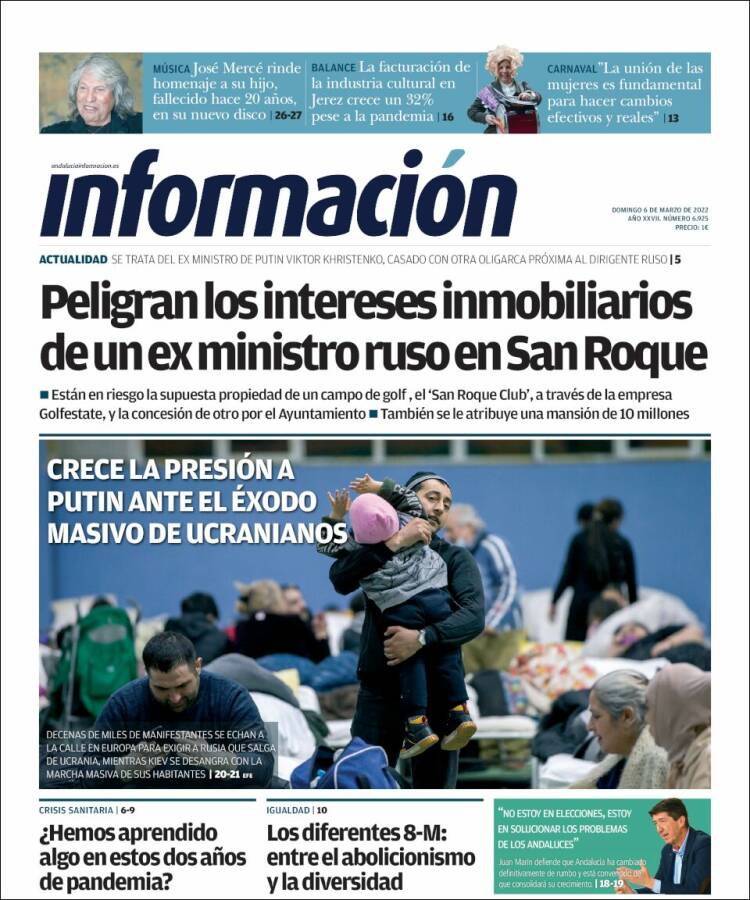 Portada de Información - Jerez (España)