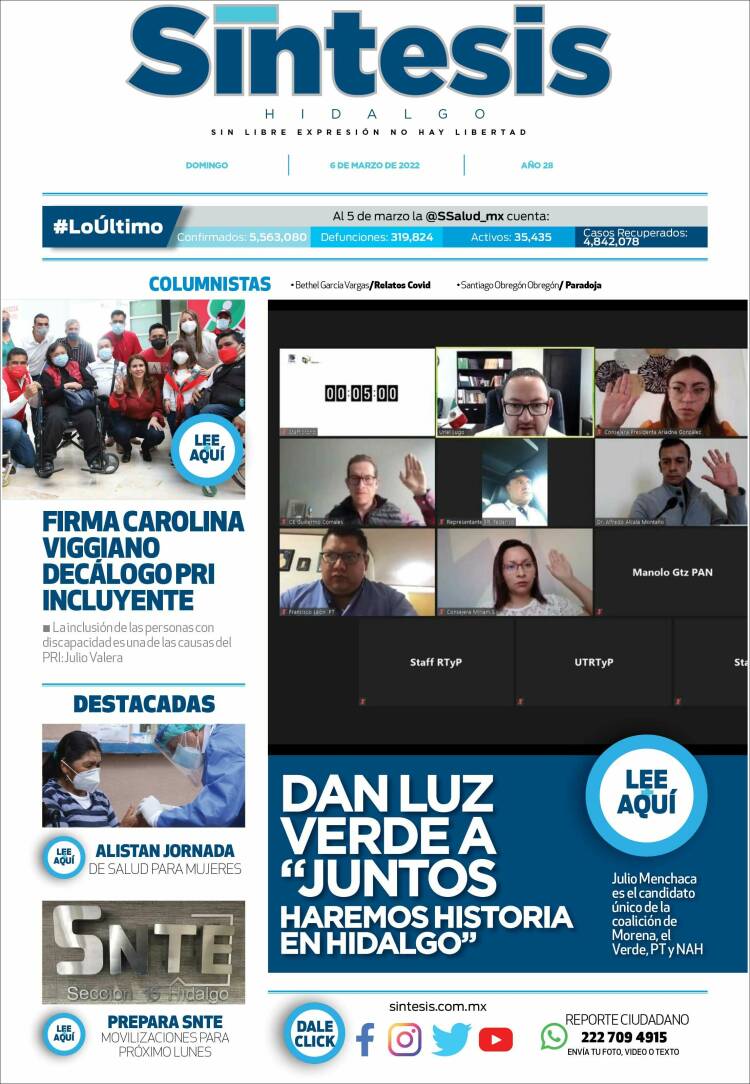 Portada de Sistesis - Hidalgo (México)