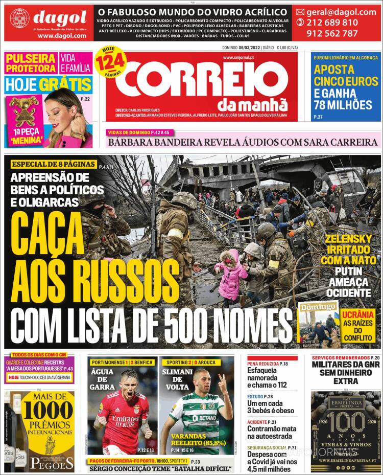 Portada de Correio da Manhã (Portugal)