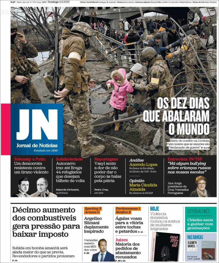 Portada de Jornal de Notícias (Portugal)