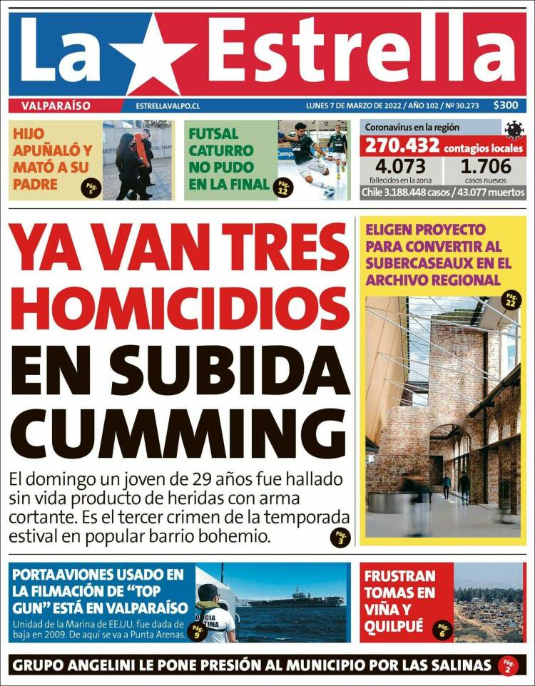 Portada de Estrella de Valparaiso (Chile)