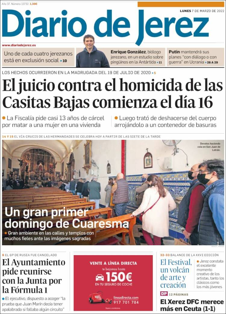 Portada de Diario de Jerez (Spain)