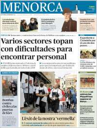 Portada de Menorca - Diario Insular (España)