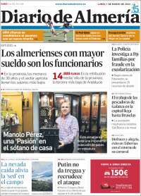 Portada de Diario de Almería (España)