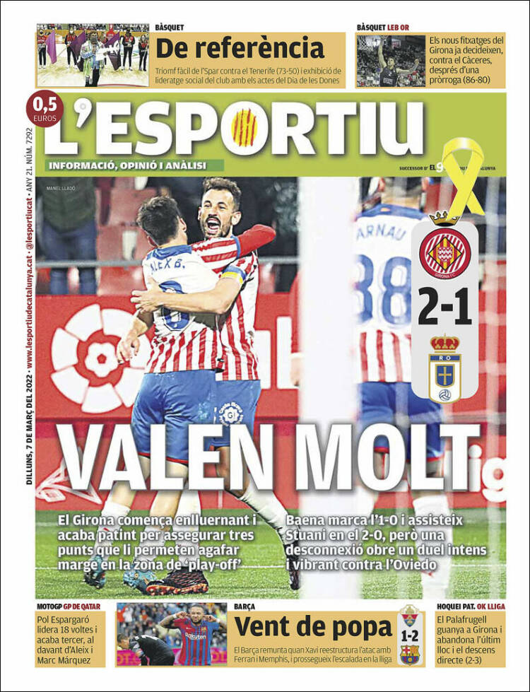 Portada de L'Esportiu : Girona (España)