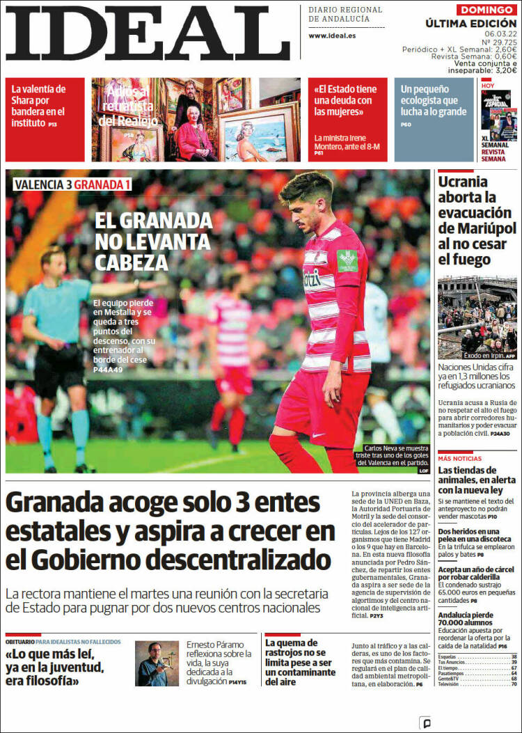 Portada de Ideal (Spain)