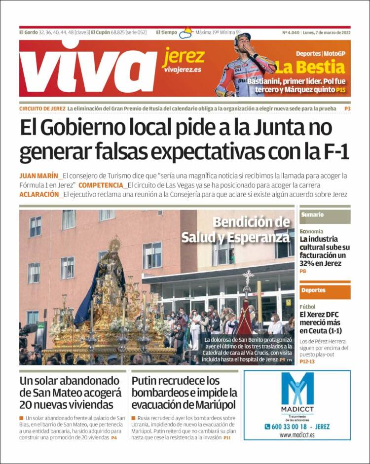 Portada de Información - Jerez (Spain)