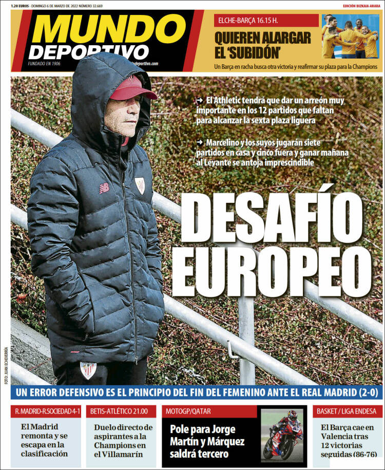 Portada de Mundo Deportivo Bizkaia (España)