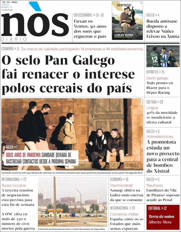 Portada de Nòs Diario (España)