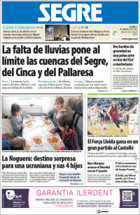 Portada de Segre  (Spain)