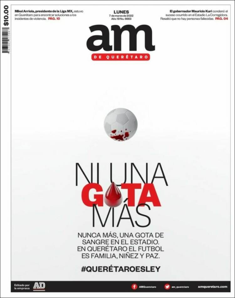 Portada de A.M. Querétaro (México)