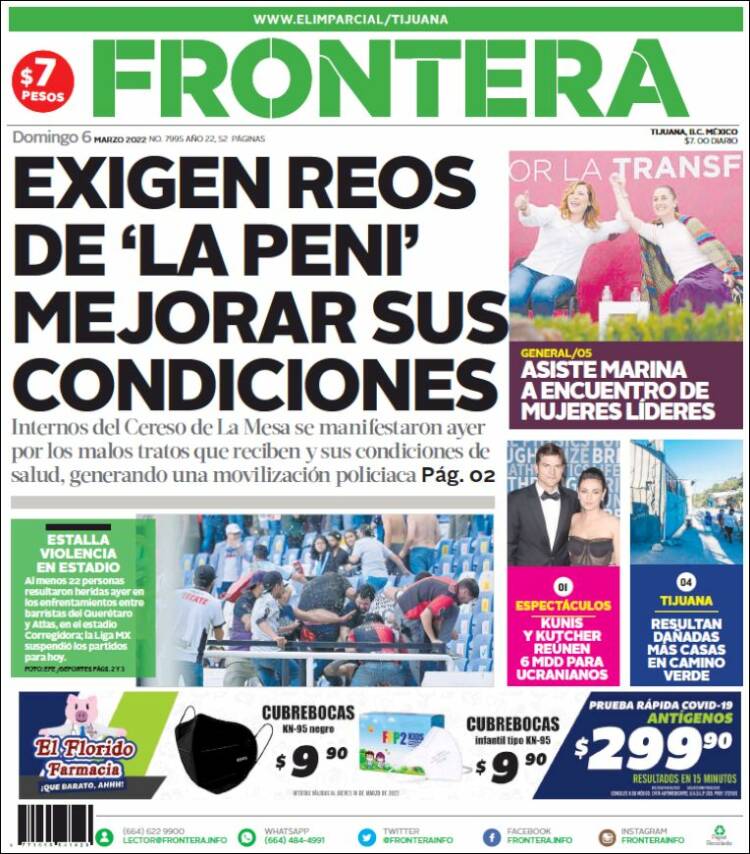 Portada de Frontera (México)