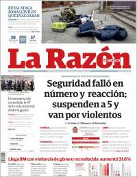 Portada de La Razón (México)