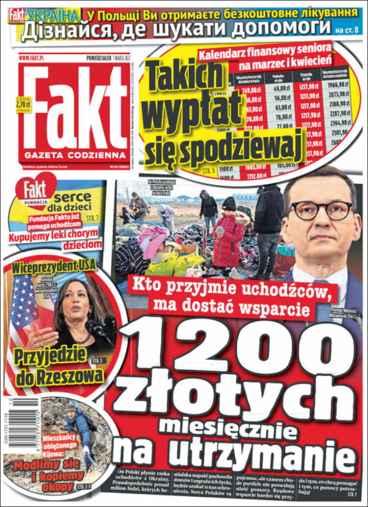 Portada de Fakt (Polonia)