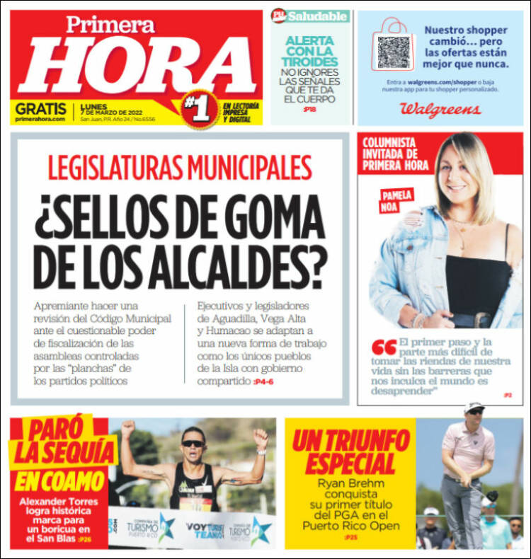 Portada de Primera Hora (Puerto Rico)