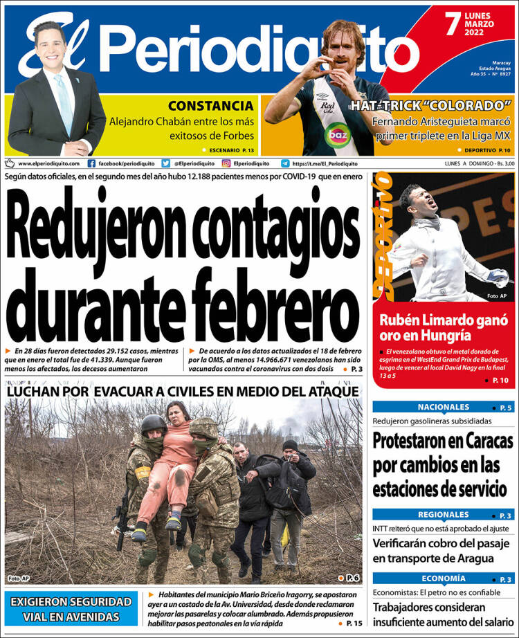 Portada de Periodiquito de Aragua (Venezuela)