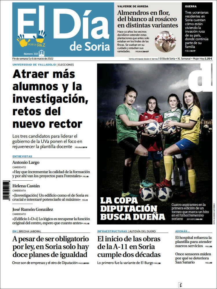 Portada de El Día de Soria (España)