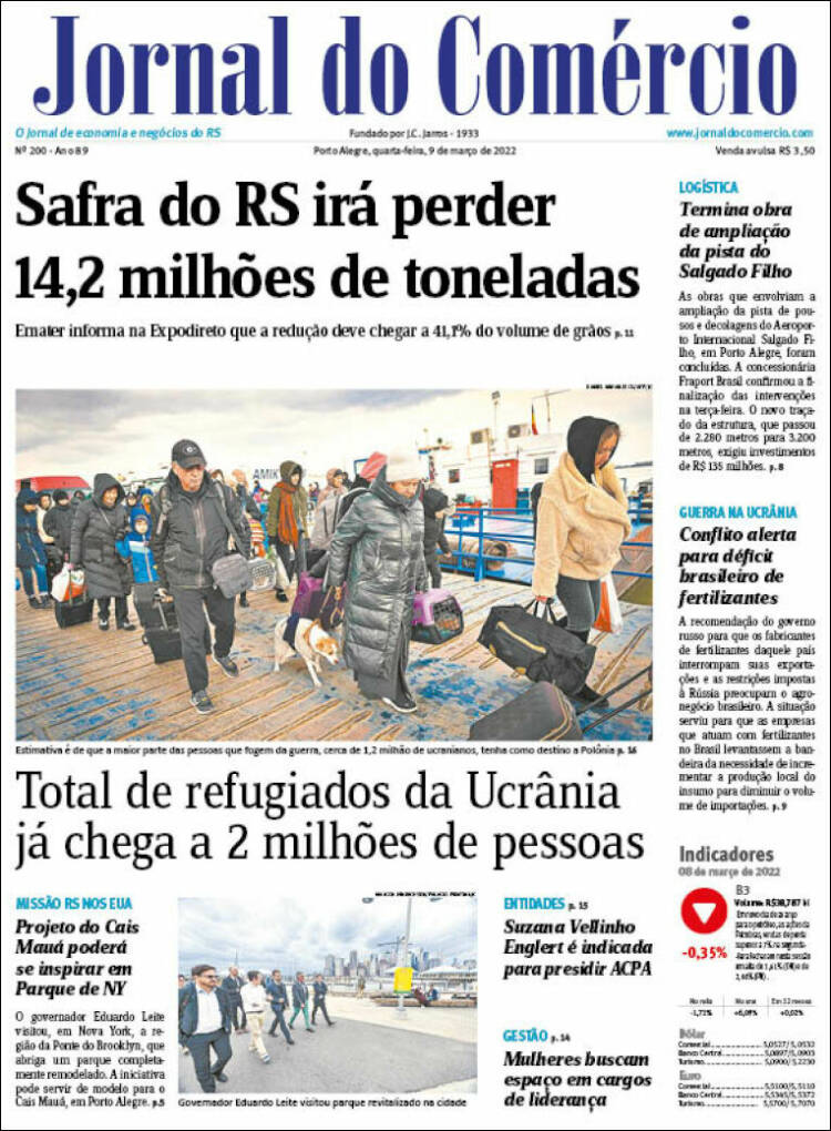 Portada de Jornal do Comércio (Brasil)